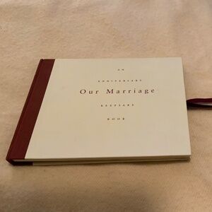 ”Our Marriage” keepsake book.